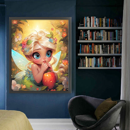 Flower Fairy Girl - 11CT Stamped Cross Stitch 50*60CM
