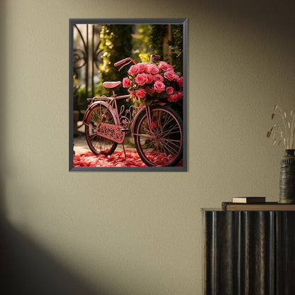 Rose Bike - Full Square Drill Diamond Painting 30*40CM