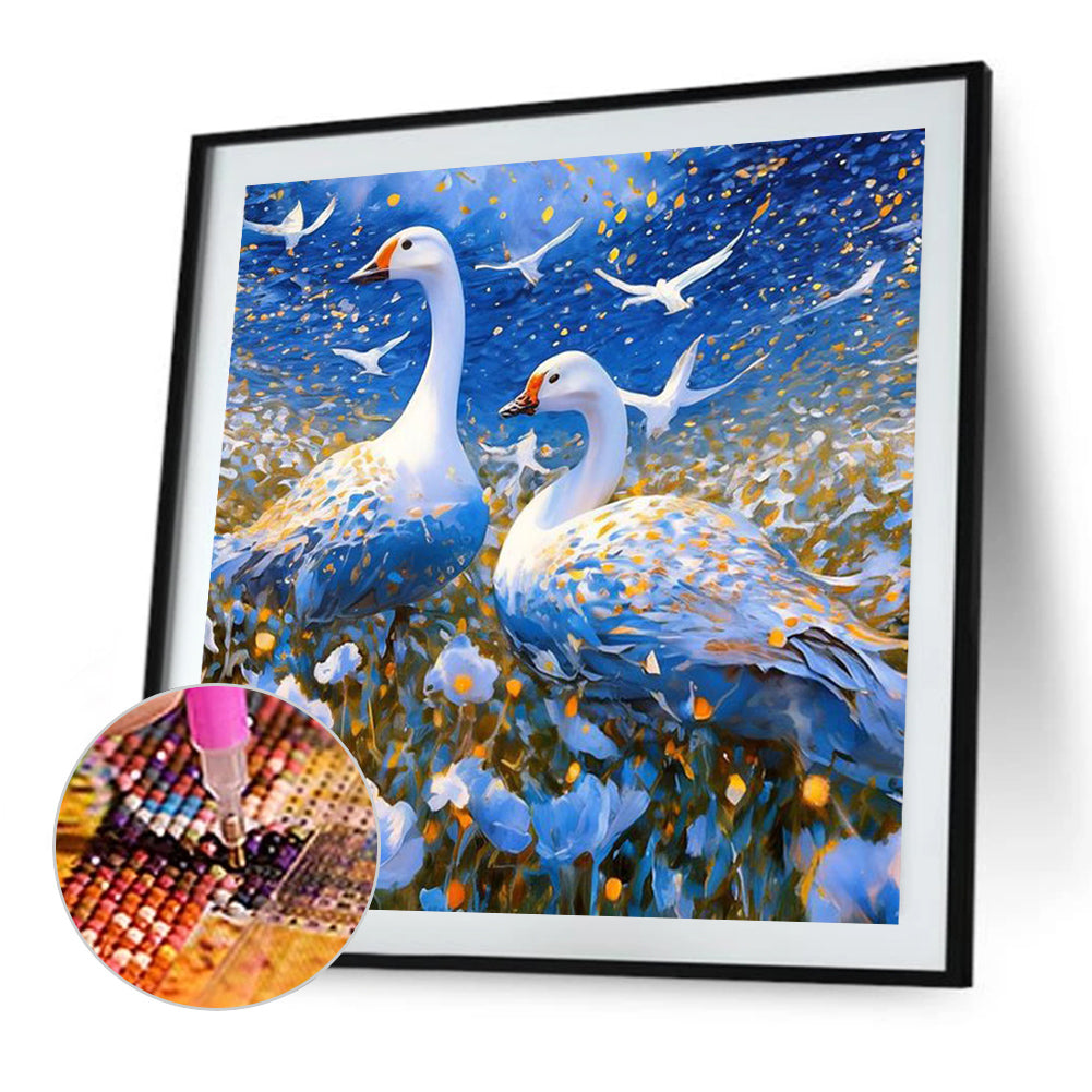 Swan - Full Square Drill Diamond Painting 40*40CM