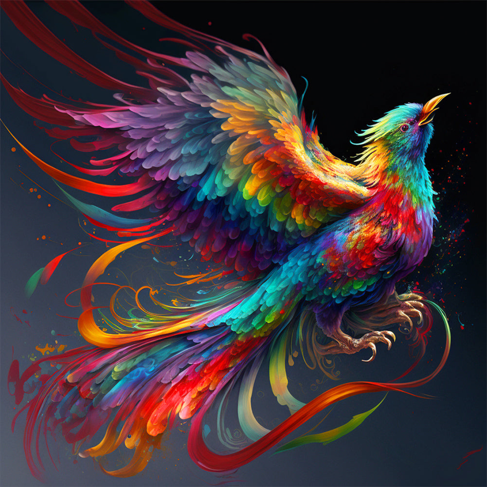 Phoenix Takes Off - Full Round Drill Diamond Painting 30*30CM