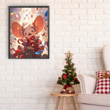Twelve Zodiac Signs: Rat - Full Round Drill Diamond Painting 30*40CM