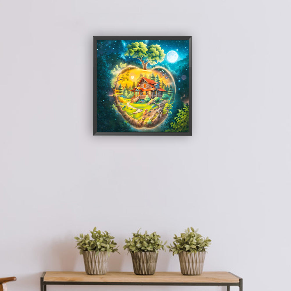 Quiet Apple Forest - Full Round Drill Diamond Painting 30*30CM