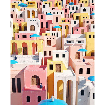 Colorful House - Full Square Drill Diamond Painting 40*50CM