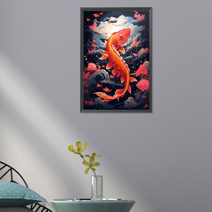 Leap Koi - Full Round Drill Diamond Painting 30*45CM