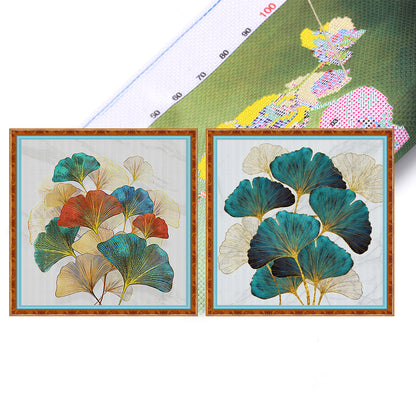 Ginkgo Biloba - 11CT Stamped Cross Stitch 50*50CM