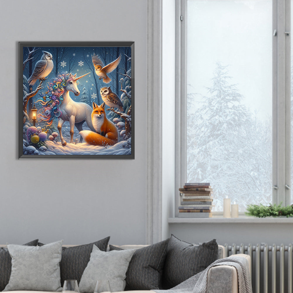Forest Animals - Full Round Drill Diamond Painting 30*30CM