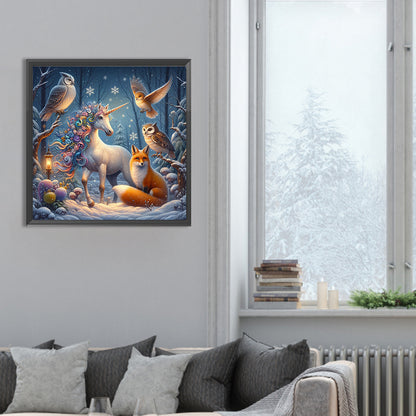 Forest Animals - Full Round Drill Diamond Painting 30*30CM