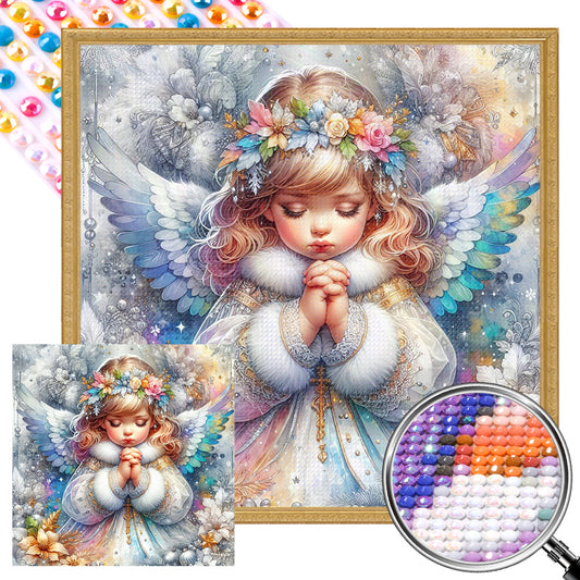 Praying Angel - Full AB Round Drill Diamond Painting 30*30CM