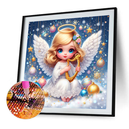 Wings Girl - Full AB Round Drill Diamond Painting 30*30CM