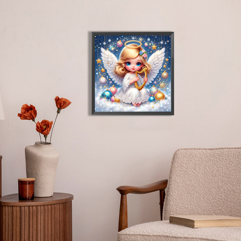 Wings Girl - Full AB Round Drill Diamond Painting 30*30CM