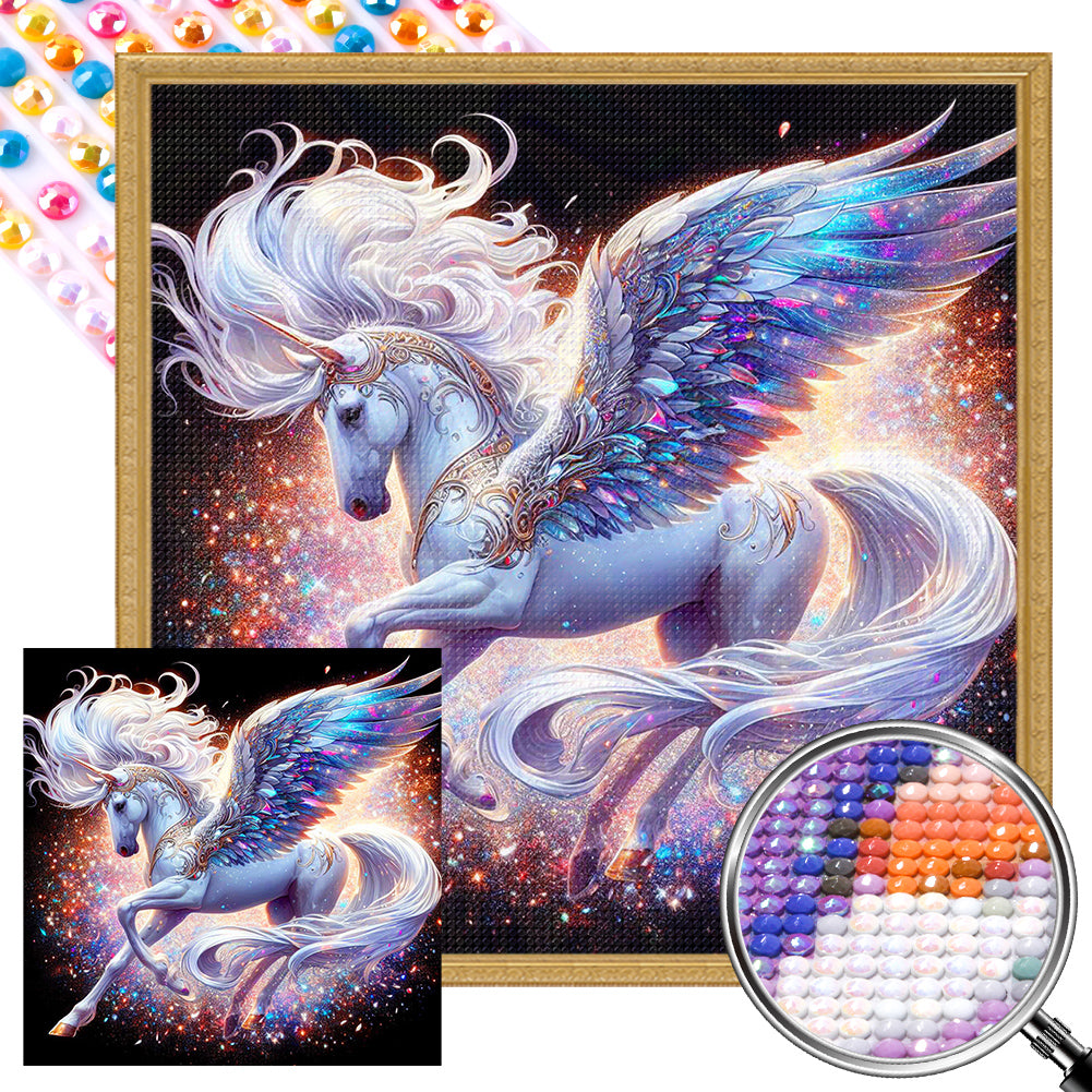 Unicorn - Full AB Round Drill Diamond Painting 30*30CM