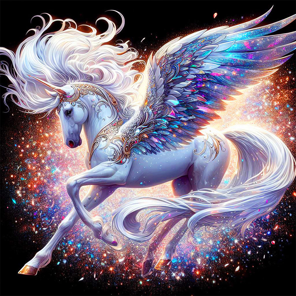 Unicorn - Full AB Round Drill Diamond Painting 30*30CM