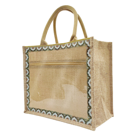 Linen Tote Bags Waterproof Daily Utility Bag for Grocery/School/Travel/Study/Gym