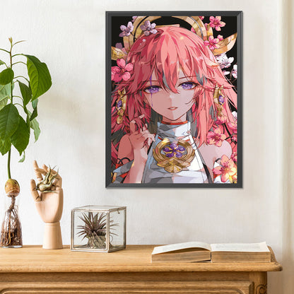 Yae Sakura - Full Round Drill Diamond Painting 30*40CM