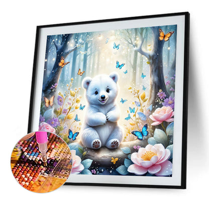 Polar Bear - Full Round Drill Diamond Painting 40*40CM