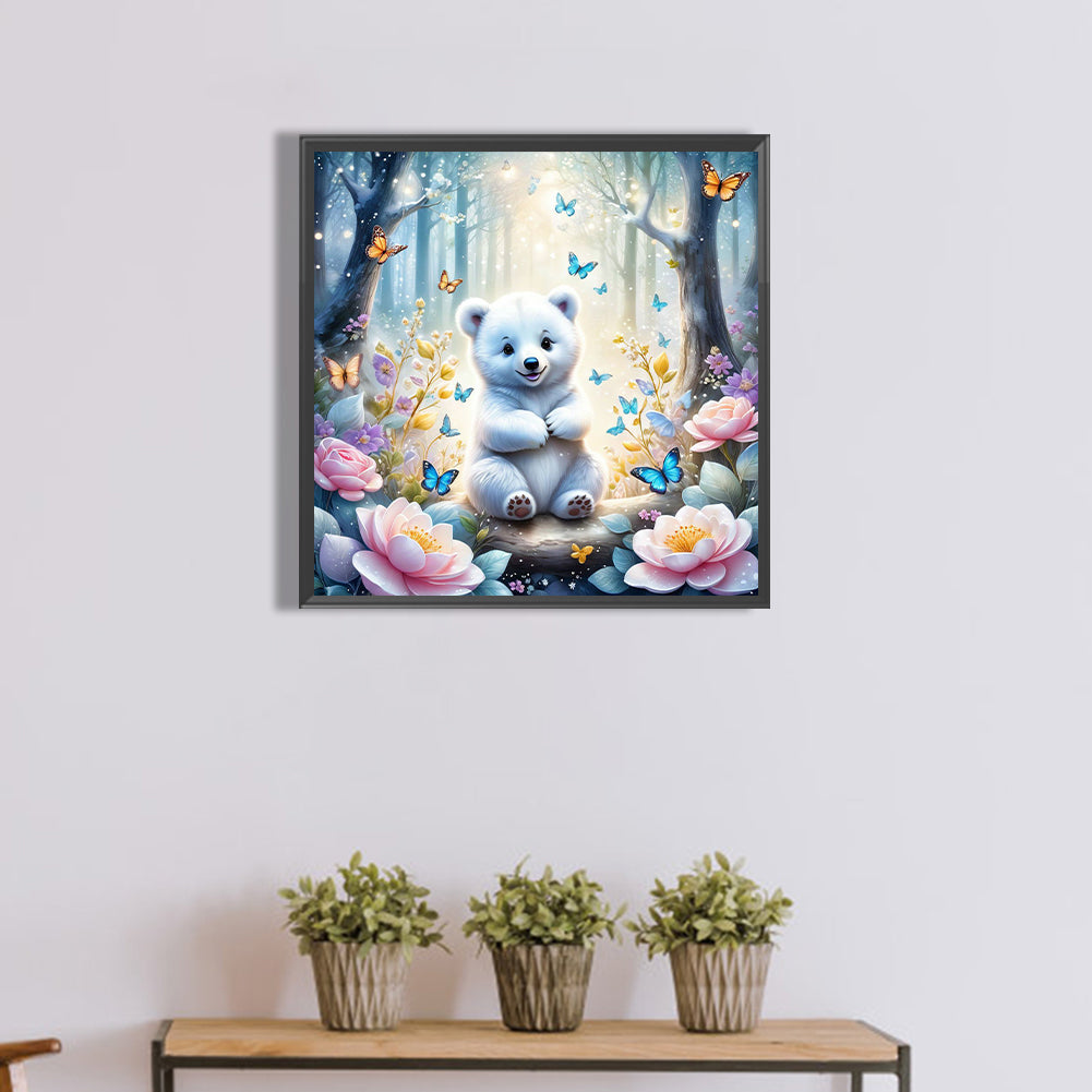 Polar Bear - Full Round Drill Diamond Painting 40*40CM