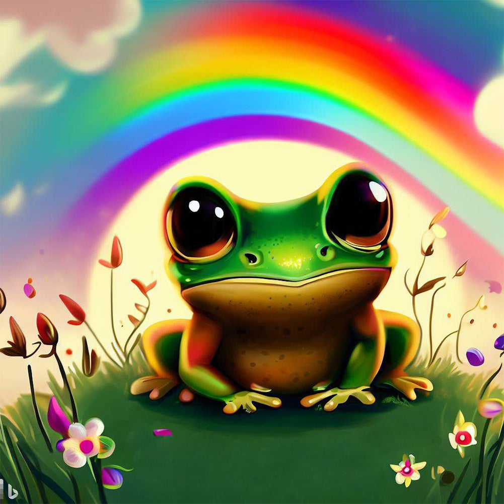 Little Frog - Full Round Drill Diamond Painting 30*30CM