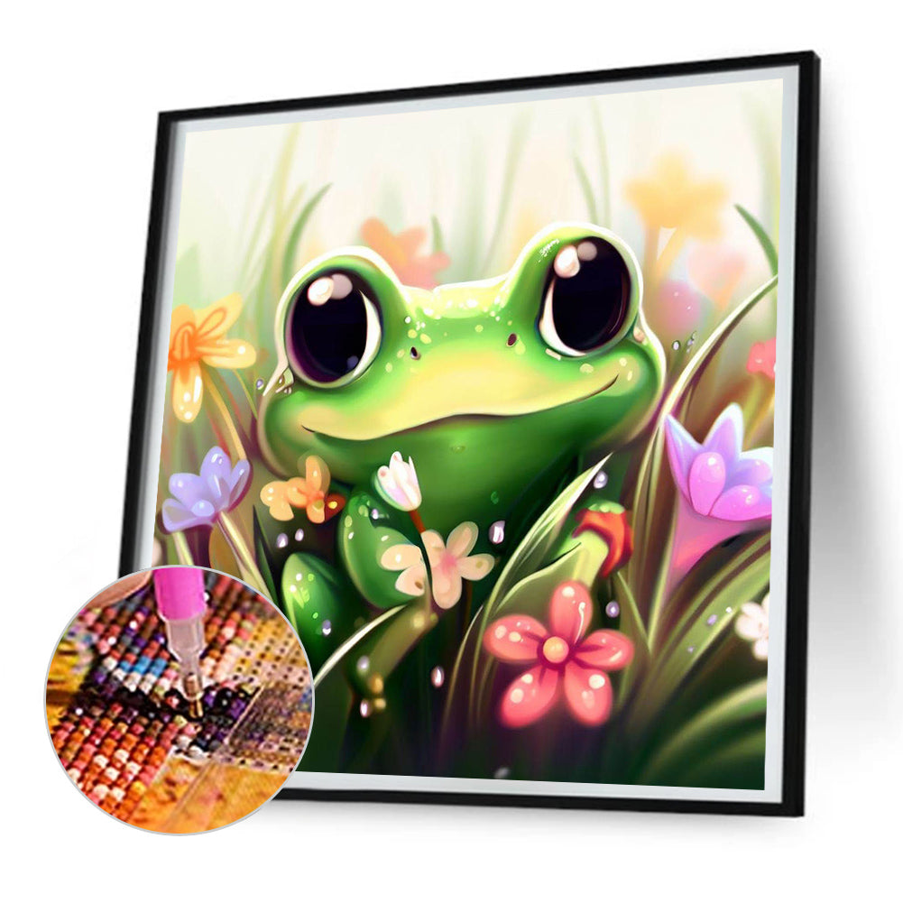 Little Frog - Full Round Drill Diamond Painting 30*30CM