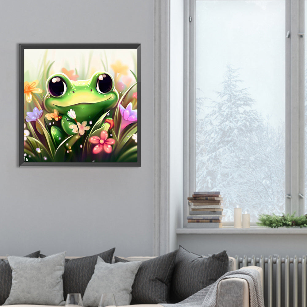 Little Frog - Full Round Drill Diamond Painting 30*30CM