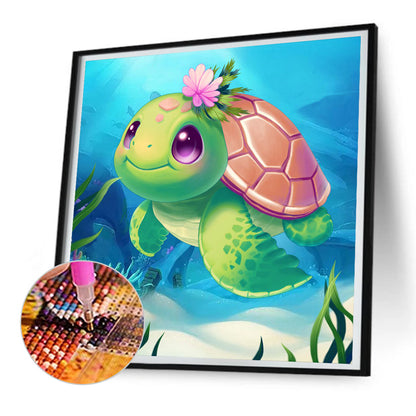 Baby Turtle - Full Round Drill Diamond Painting 30*30CM