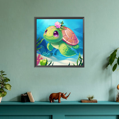 Baby Turtle - Full Round Drill Diamond Painting 30*30CM