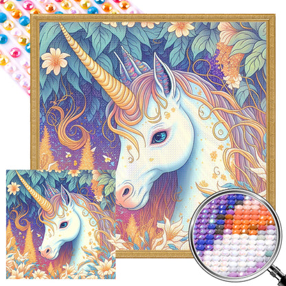 Forest Unicorn - Full AB Round Drill Diamond Painting 40*40CM