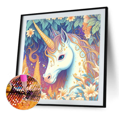 Forest Unicorn - Full AB Round Drill Diamond Painting 40*40CM