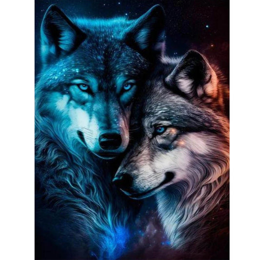 Wolf - Full Round Drill Diamond Painting 30*40CM
