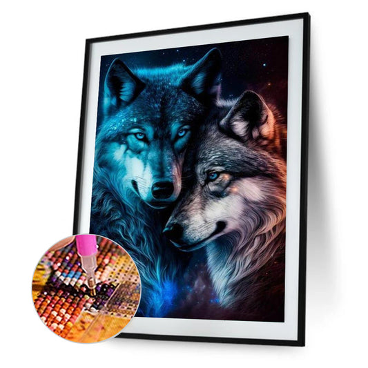 Wolf - Full Round Drill Diamond Painting 30*40CM