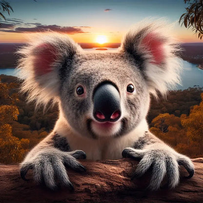 Koala - Full Round Drill Diamond Painting 40*40CM