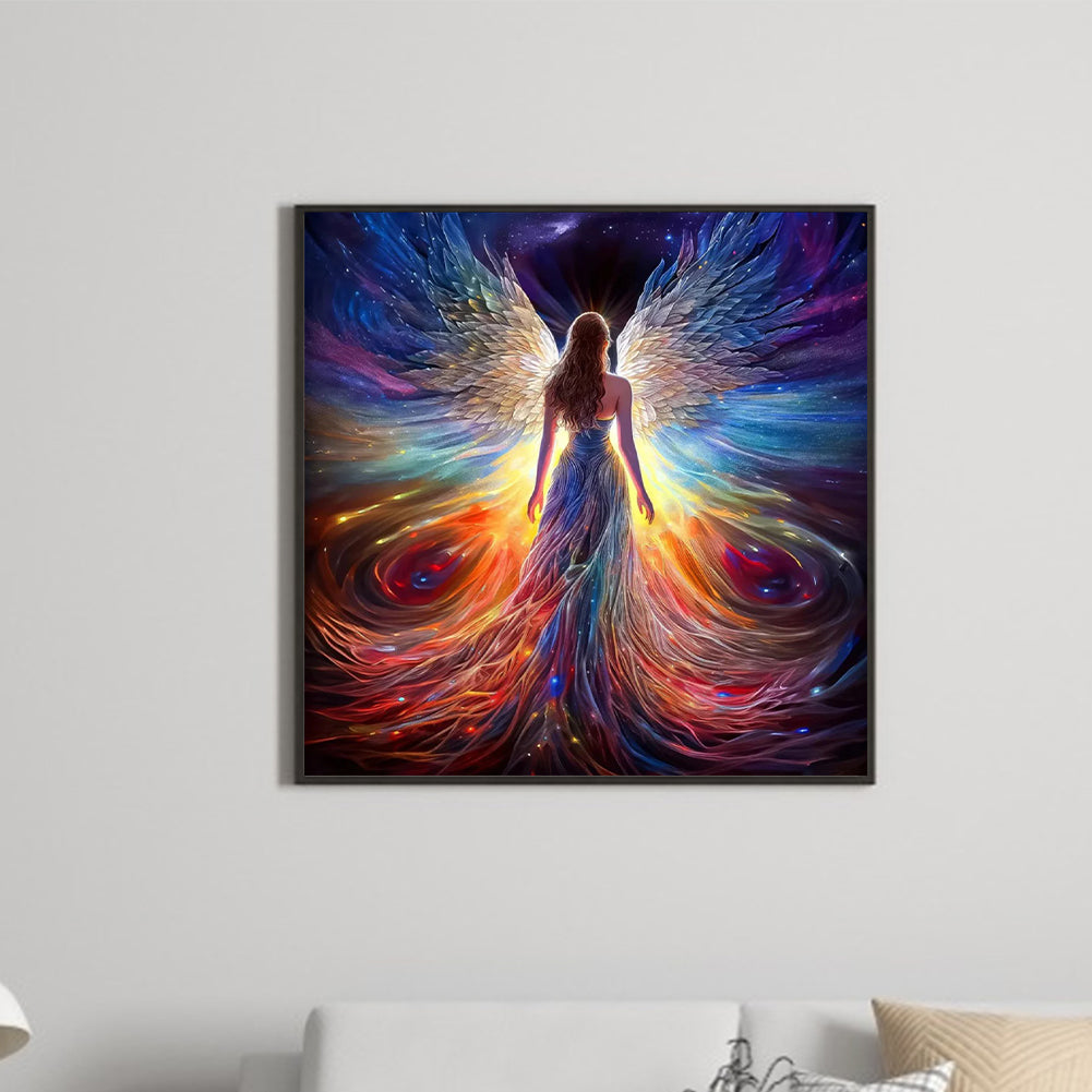 Star Light Winged Angel - Full Round Drill Diamond Painting 50*50CM