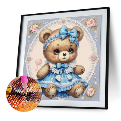 Cute Bear - Full Round Drill Diamond Painting 30*30CM