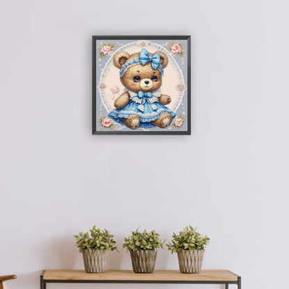 Cute Bear - Full Round Drill Diamond Painting 30*30CM