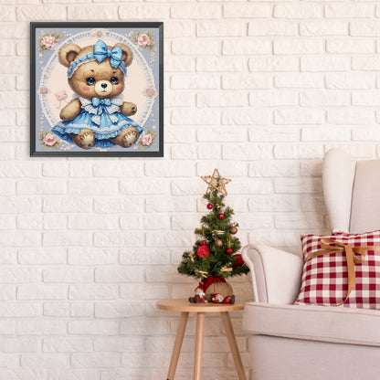 Cute Bear - Full Round Drill Diamond Painting 30*30CM