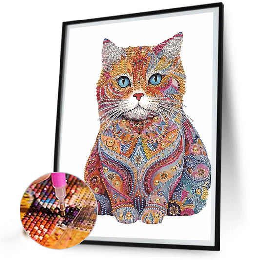 Color Cat - Special Shaped Drill Diamond Painting 30*40CM