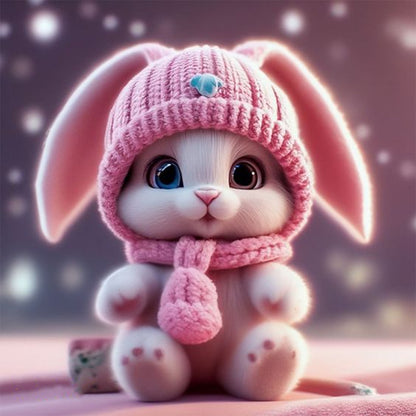 Rabbit - Full Round Drill Diamond Painting 30*30CM