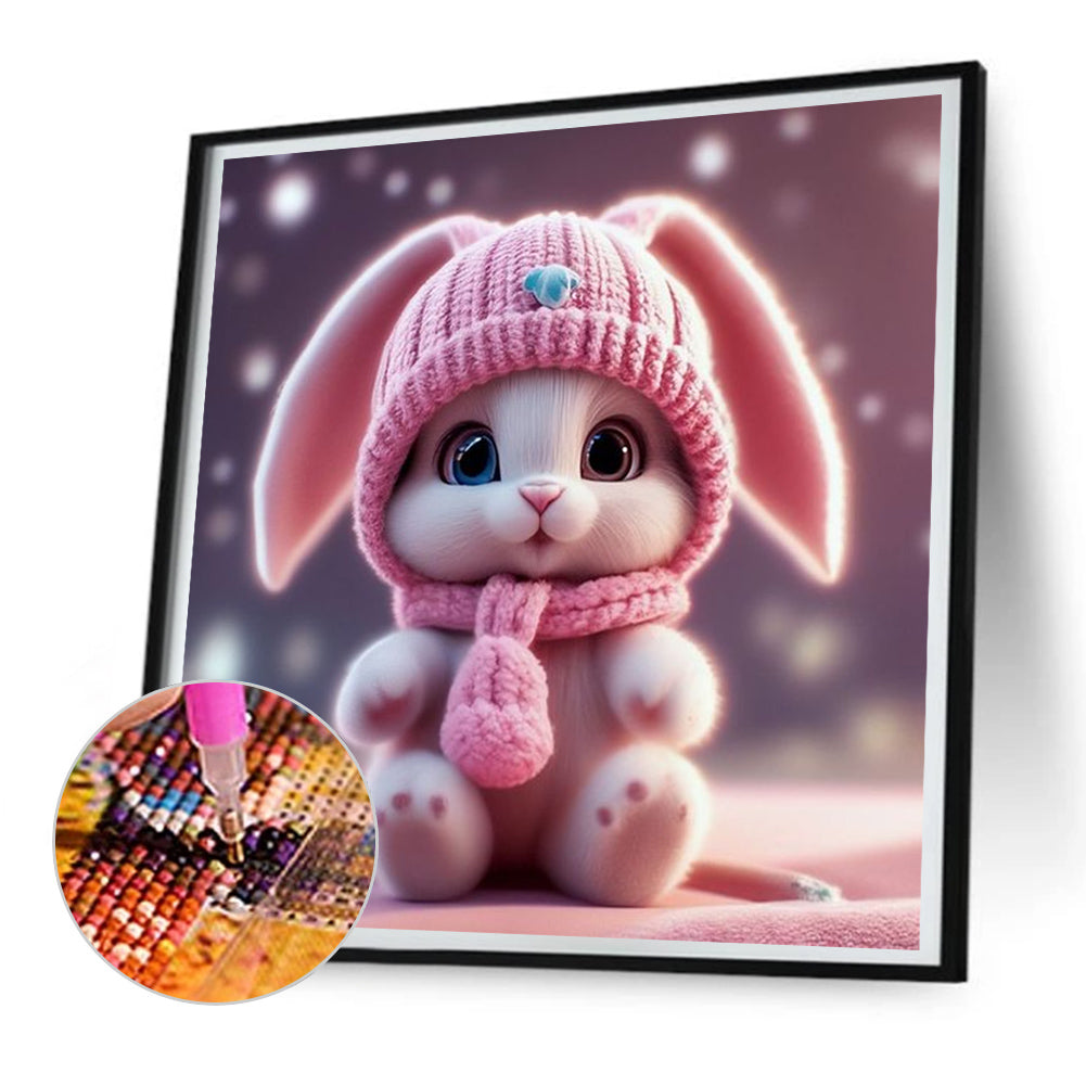 Rabbit - Full Round Drill Diamond Painting 30*30CM