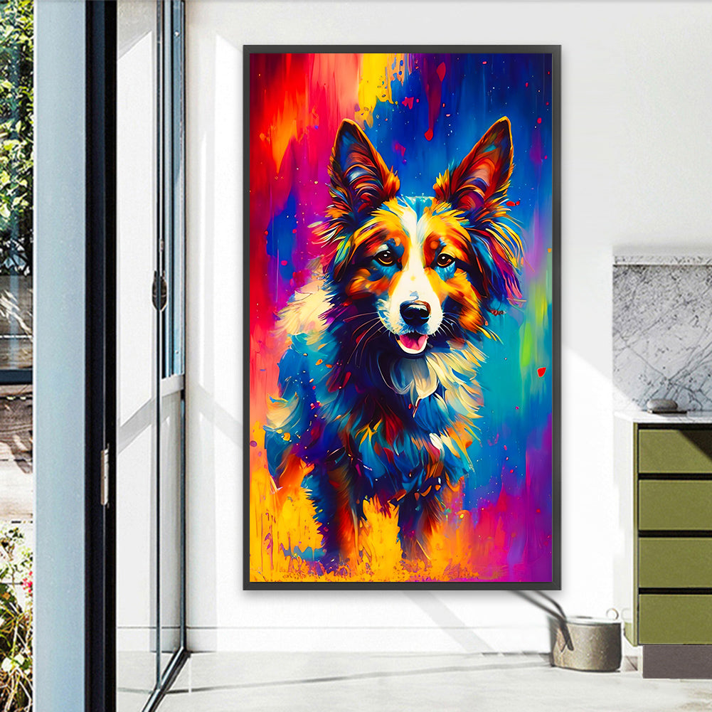 Dog - Full Round Drill Diamond Painting 40*70CM