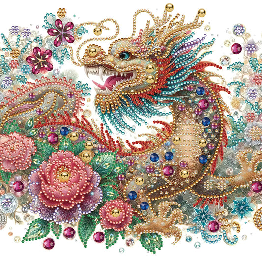 Gorgeous Dragon - Special Shaped Drill Diamond Painting 30*30CM