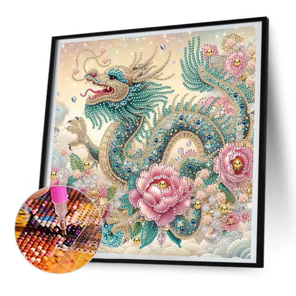 Gorgeous Dragon - Special Shaped Drill Diamond Painting 30*30CM