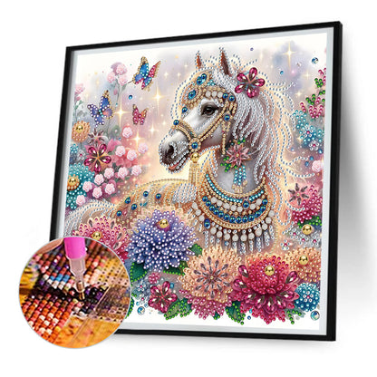 Gorgeous Horse - Special Shaped Drill Diamond Painting 30*30CM