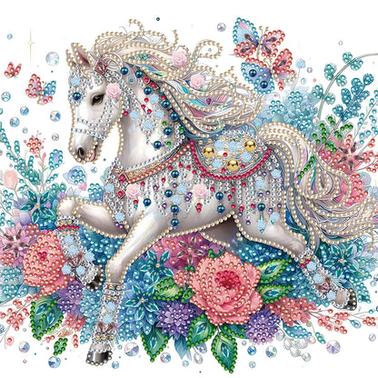 Gorgeous Horse - Special Shaped Drill Diamond Painting 30*30CM