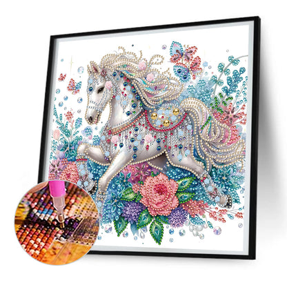 Gorgeous Horse - Special Shaped Drill Diamond Painting 30*30CM