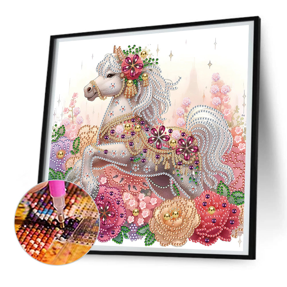 Gorgeous Horse - Special Shaped Drill Diamond Painting 30*30CM