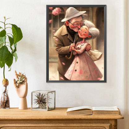 Elderly Couple - Full Round Drill Diamond Painting 30*40CM