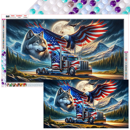 American Eagle - Full Round Drill Diamond Painting 70*40CM