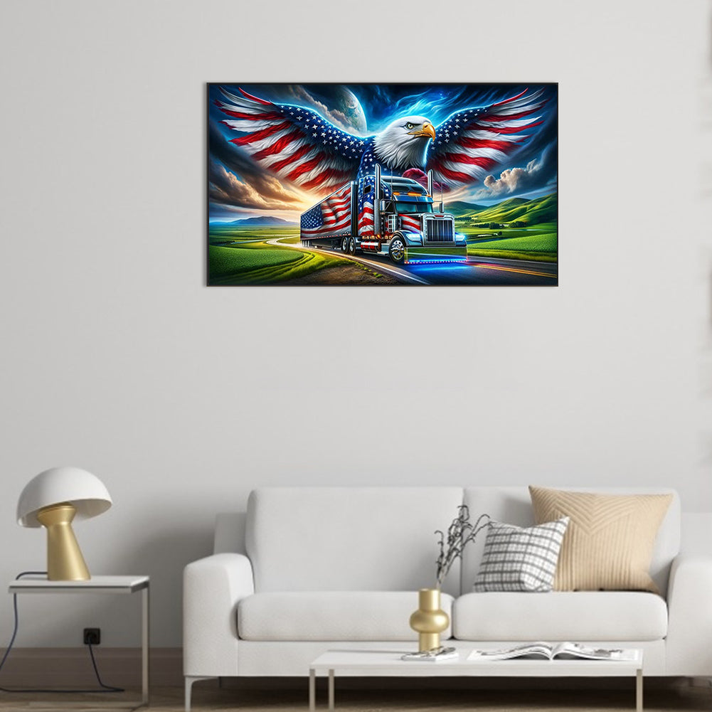 American Eagle - Full Round Drill Diamond Painting 70*40CM