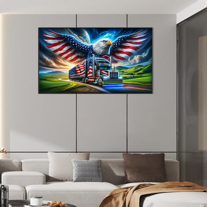 American Eagle - Full Round Drill Diamond Painting 70*40CM