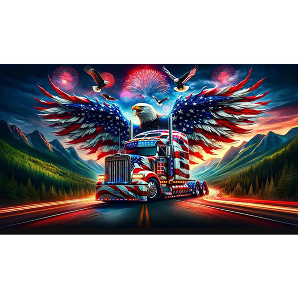 American Eagle - Full Round Drill Diamond Painting 70*40CM