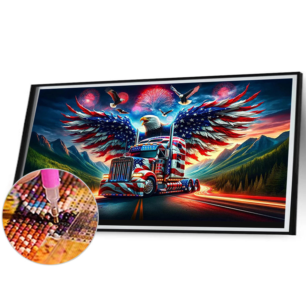 American Eagle - Full Round Drill Diamond Painting 70*40CM